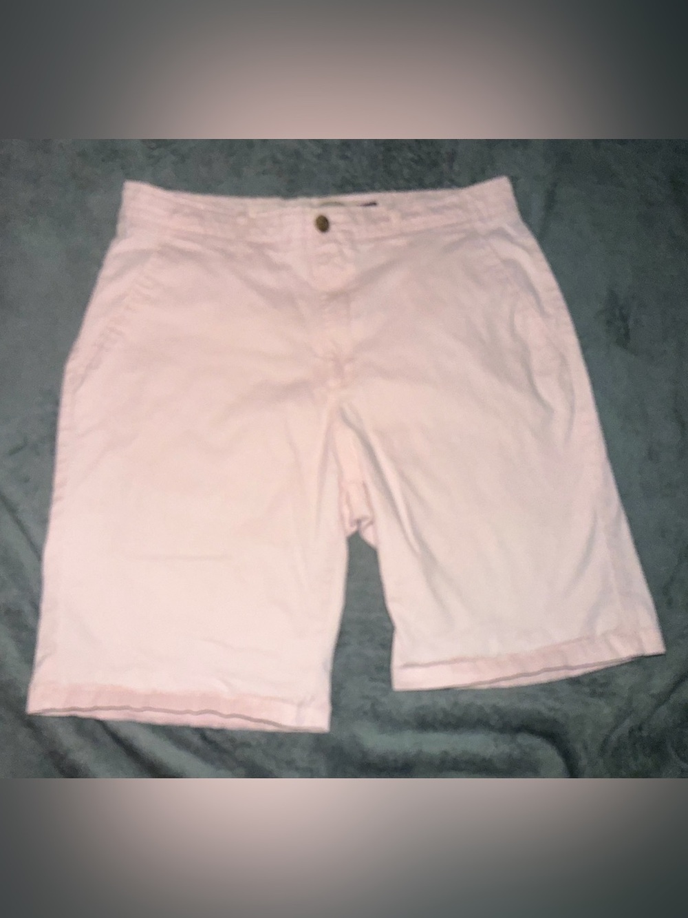 Used Men's Hudson & Barrow NYC Light Pink Chino Shorts, Size 33